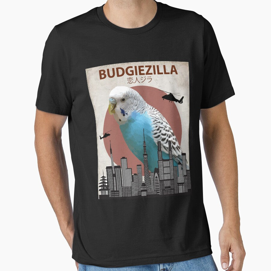 Budgiezilla Budgie Budgerigar Parakeet Giant Parrot Monster by Animalzilla