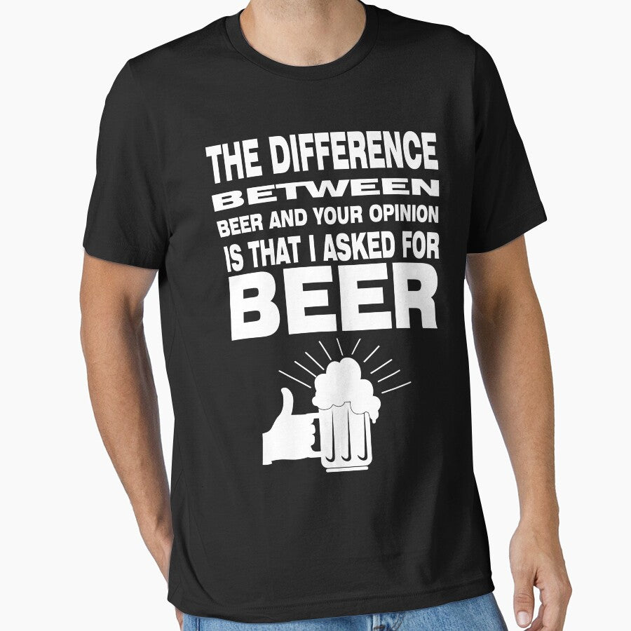 I asked for beer not for your opinion - Funny beer saying. by tillhunter