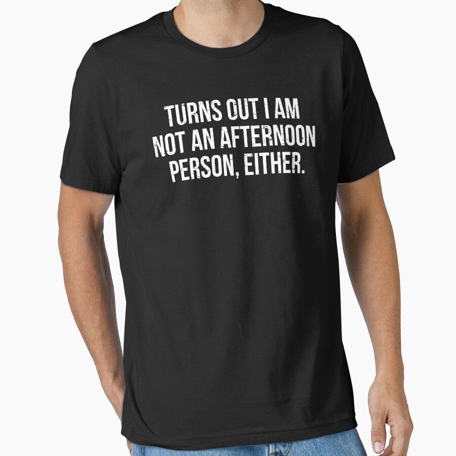 Afternoon Person Funny Lazy Joke T-shirt by zcecmza
