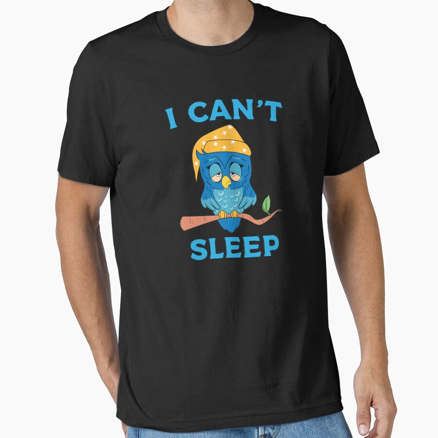 I Can't Sleep Owl by teesaurus