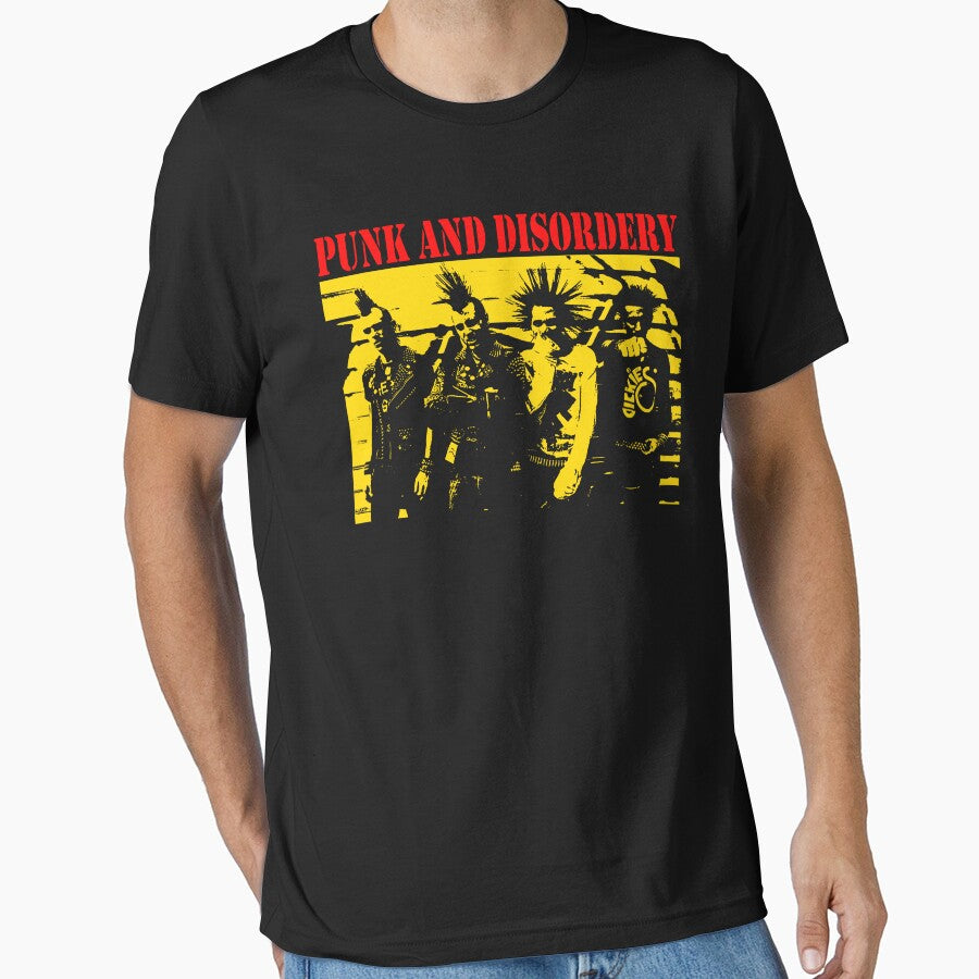 Hardcore Punk Silhouette With Red Typography by billiasbros