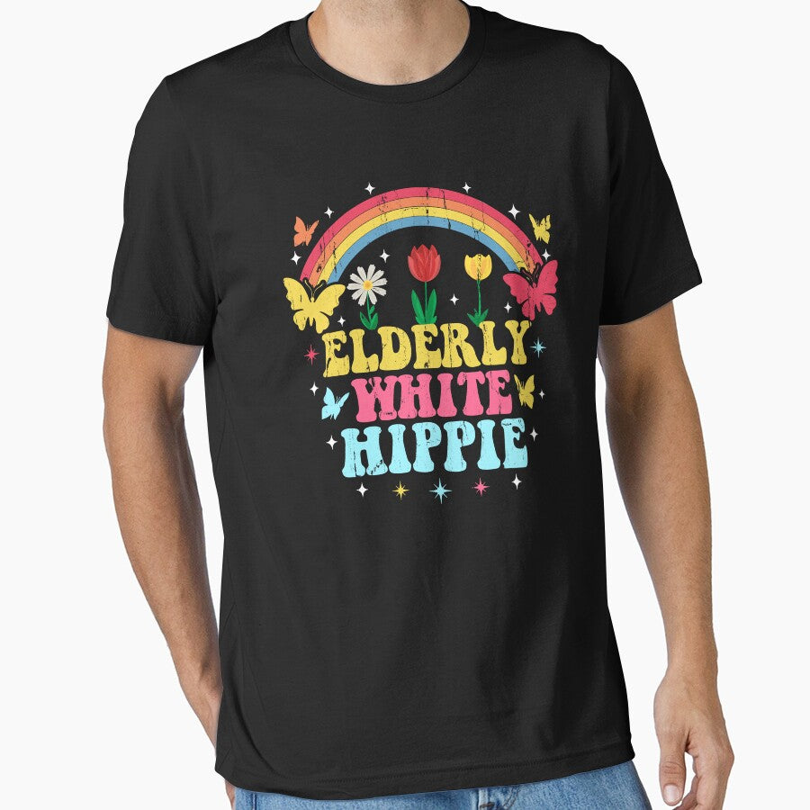 Elderly White Hippie by Artsyclick