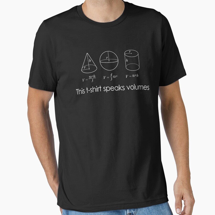 This T-Shirt Speaks Volumes Funny Maths Science Pun Geek by Nerd Shizzle
