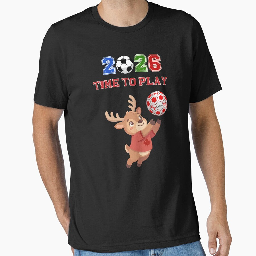 Canada Soccer Moose 2026 Time To Play Football Mascot by area248