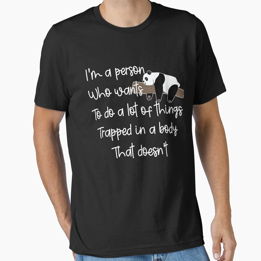 Funny Lazy Panda: I'm A Person Who Wants To Do A Lot Of Things, Lazy Panda Quote by AMINE  ★★★★★