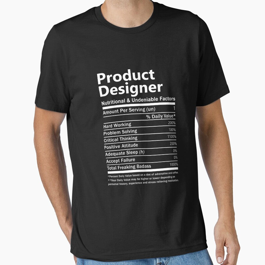 Product Designer T Shirt - Nutritional and Undeniable Factors Gift Item Tee by oslandefren
