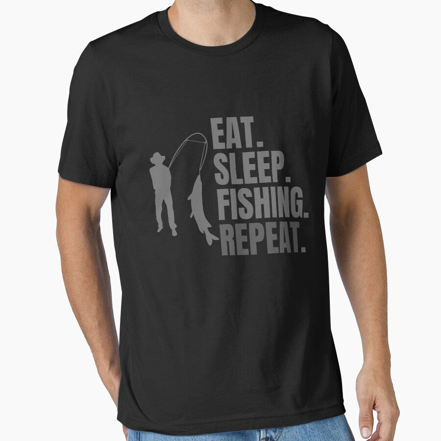 Eat sleep fishing repeat by Creativedsigna