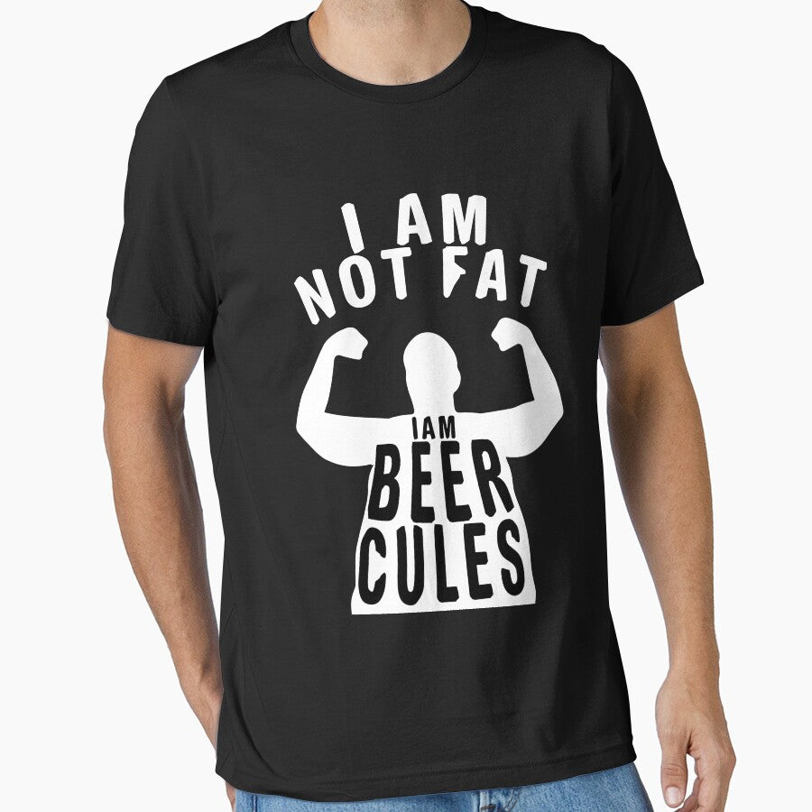 I am not fat I am beerculer - Funny beer saying. by tillhunter