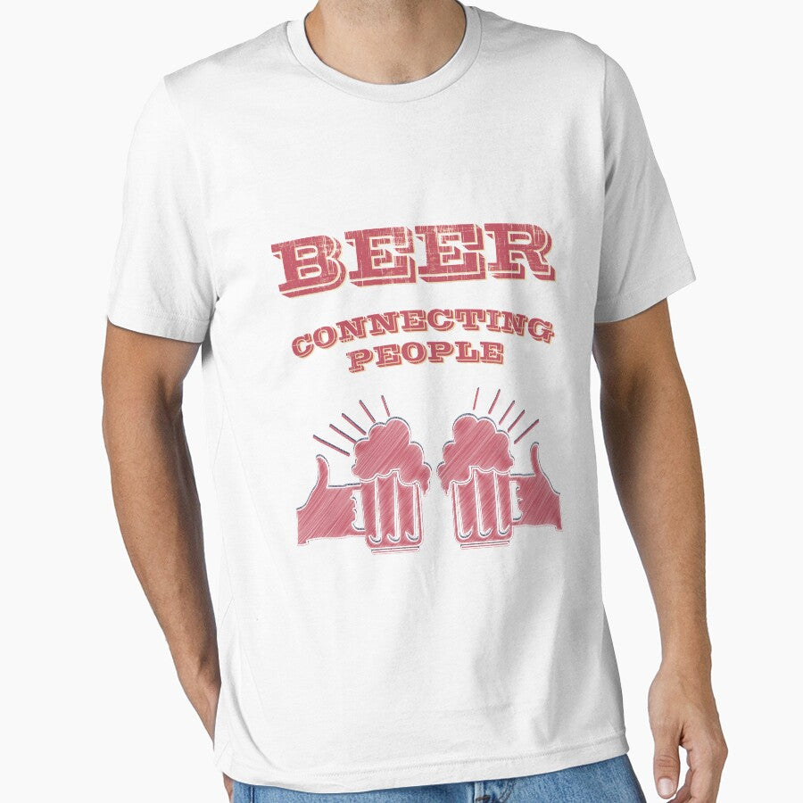 Beer connecting people - Funny beer saying. by tillhunter