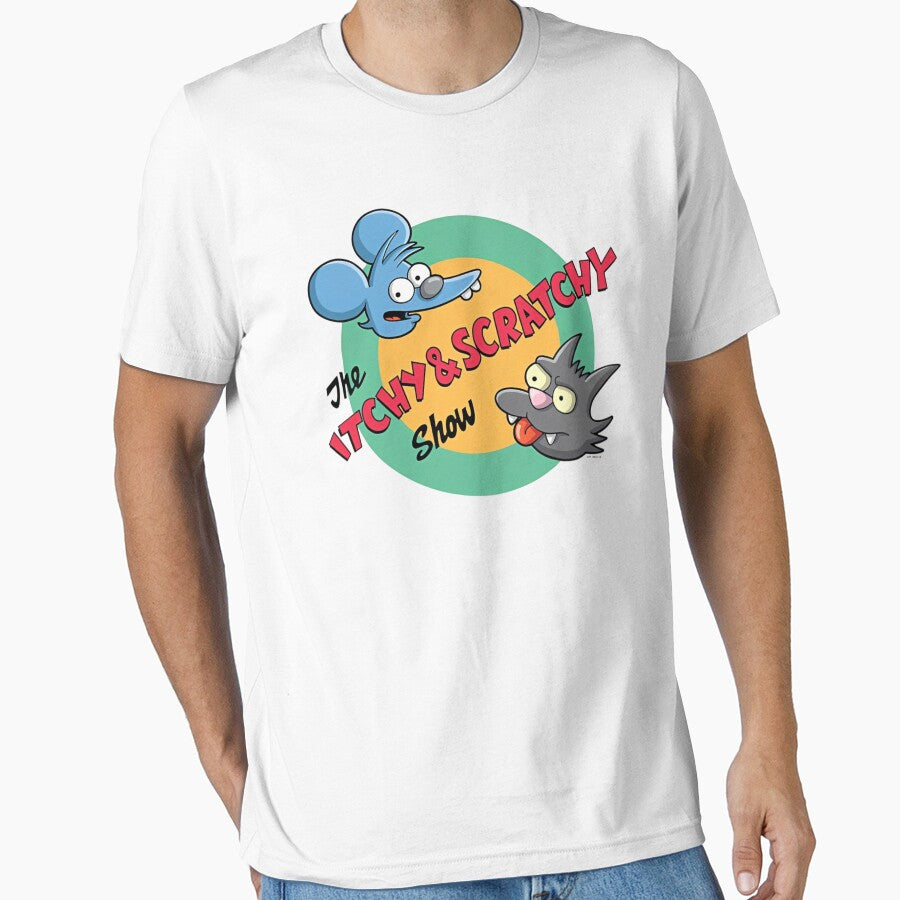 The Itchy and Scratchy Show Retro Circle Logo by Moonpaw-Whimsy