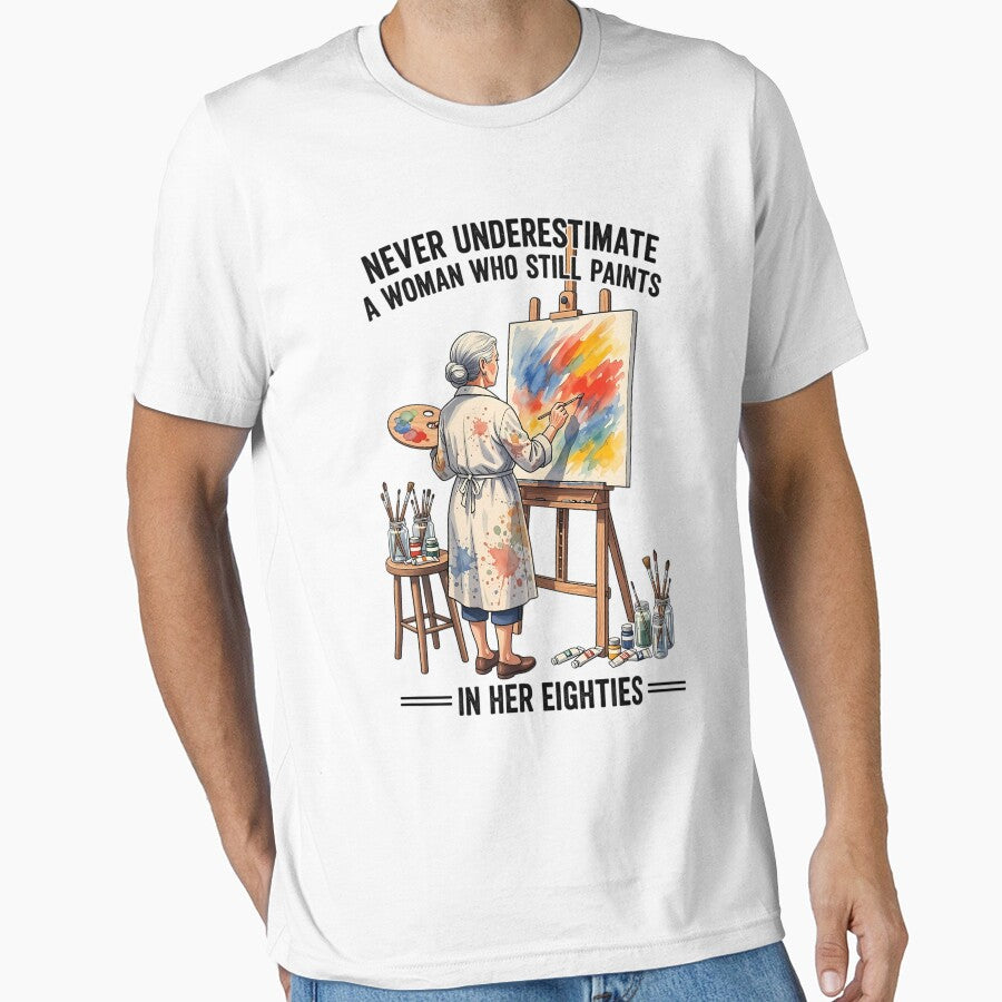Never Underestimate A Woman Who Still Paints In Her Eighties - Creative Grandma by CutOutIdols