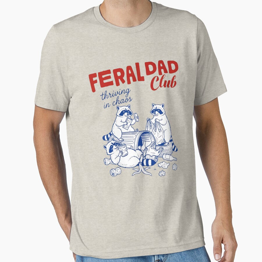 Funny Dad, Feral Dad Club, Raccoon Dad, Fathers Day, Dad Birthday by toongstudio