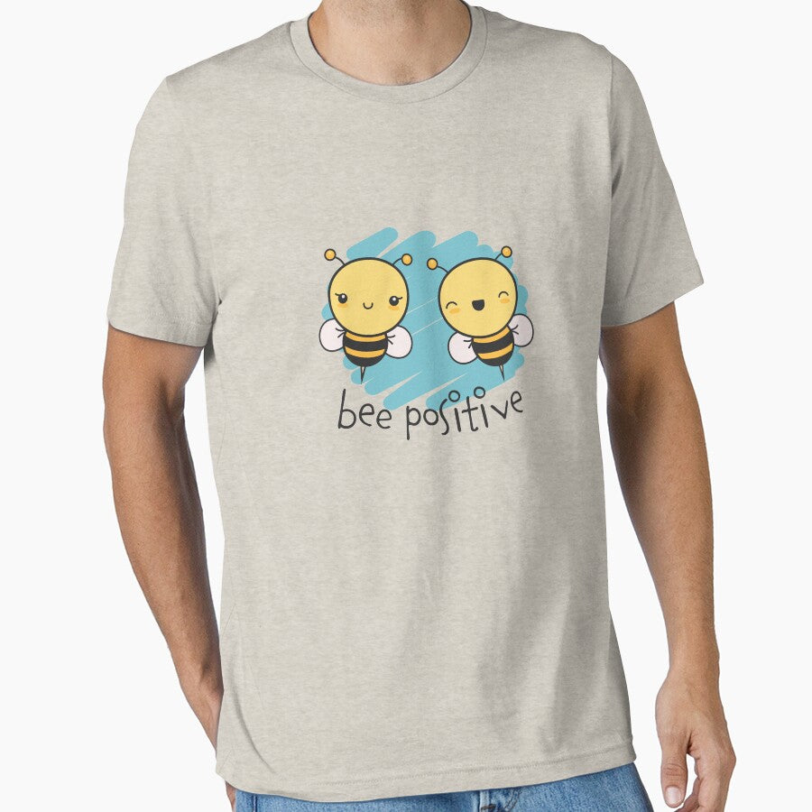 Bee Positive Cute Kawaii Cartoon Bees by BobJolley