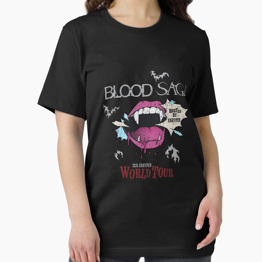 ENHYPEN Blood Saga World Tour Vampire Teeth Graphic by moamaxshop