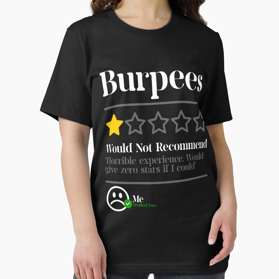 Burpees Do Not Recommend 1 Star Rating Funny Gym Workout NL by Williams112