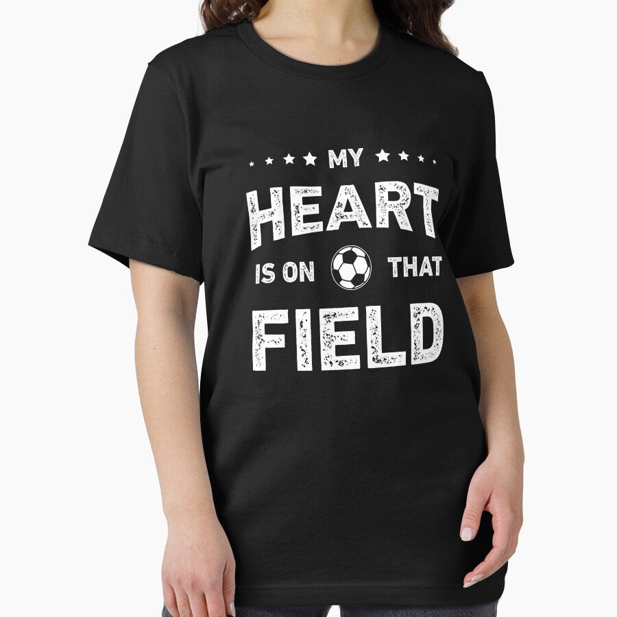 My Heart is on That Field Mom Dad Soccer Lover by WhistleCloset
