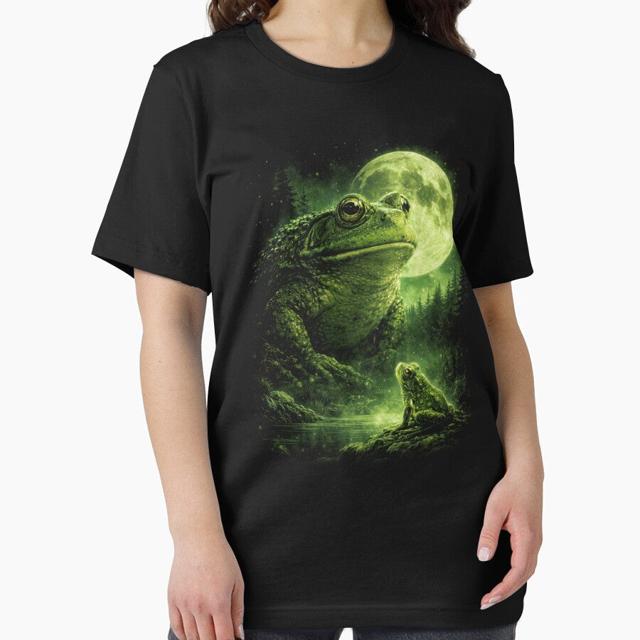 Frog Howling to The Moon Vintage 90s Retro Frog Graphic by will freed18