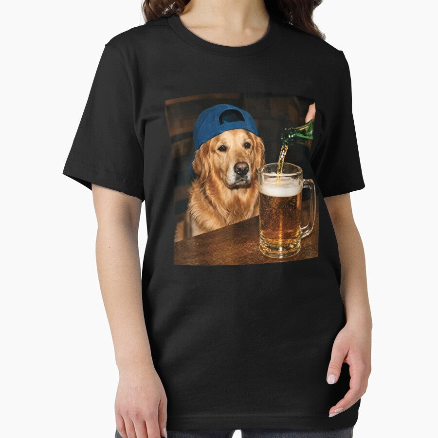 Golden Retriever Drinking Beer Funny Dog Meme by Vonravenn