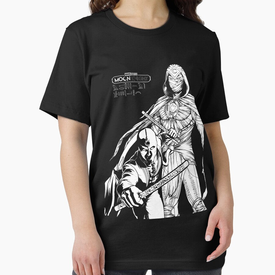 Moon Knights Duo Line Art Poster by ElionaRiba