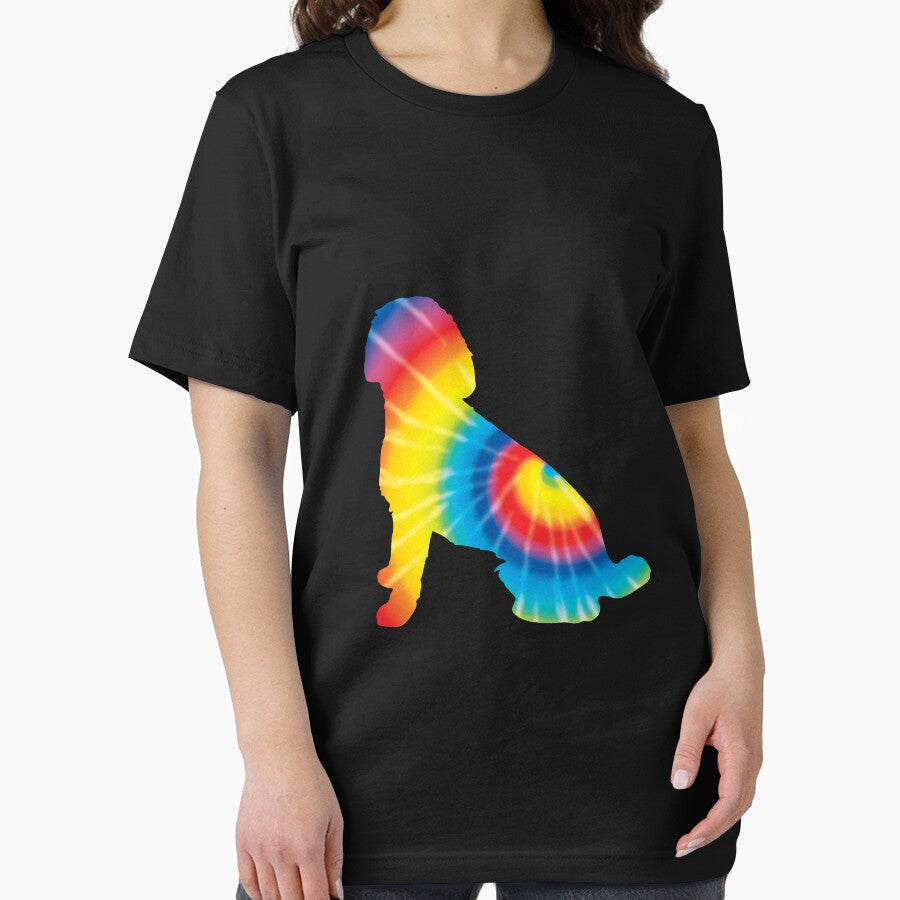 Tie Dye Labradoodle Rainbow Print Dog Hippie Peace Gift by Siosaia88