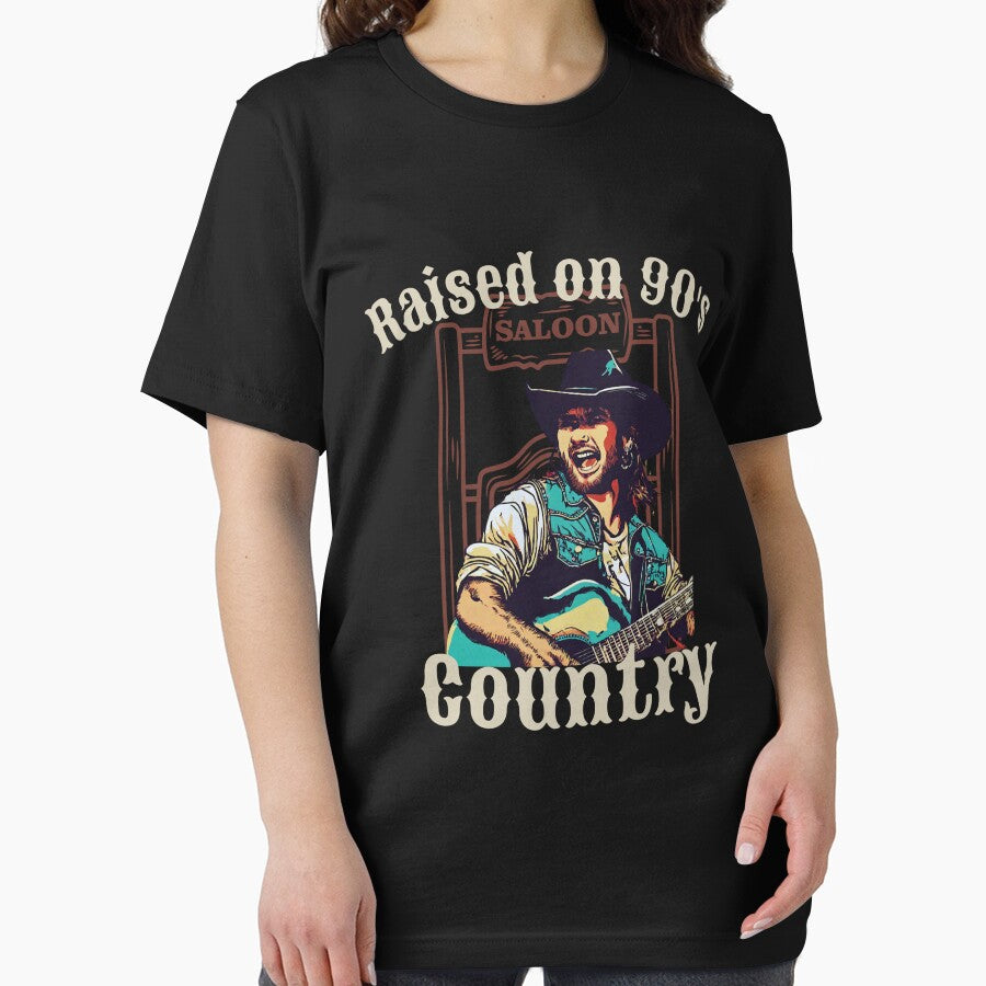 Raised on 90's Country Funny Gift Retro Music Lover by Poman9810