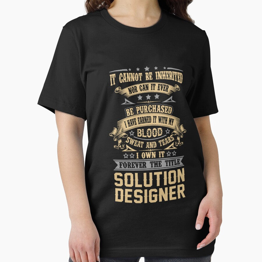 Solution Designer T Shirt - Forever The Title Job Gift Item Tee by celiagomez456