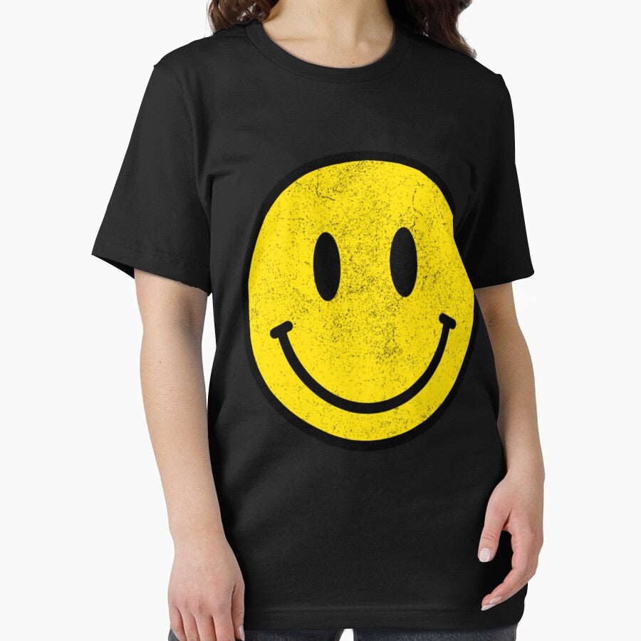 Vintage Retro Happy Smiley Face 80s 90s Aesthetic by FRANMILLNER