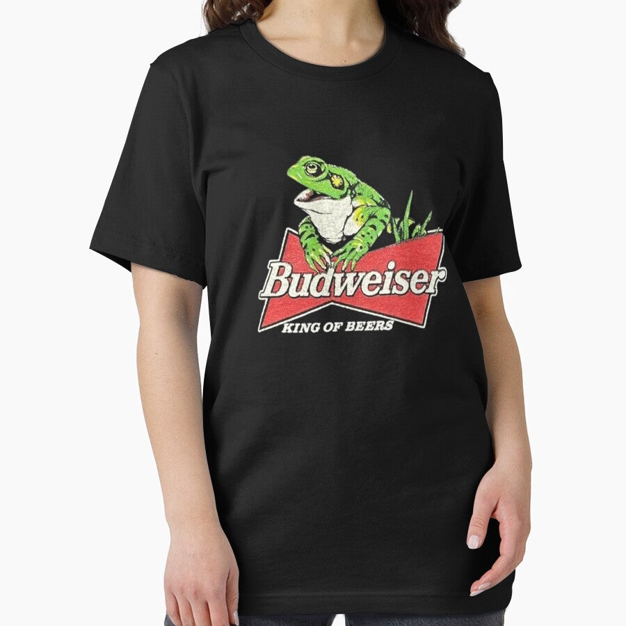 Vintage Budweiser Frog King Of Beers Retro Logo by Moonpaw-Whimsy