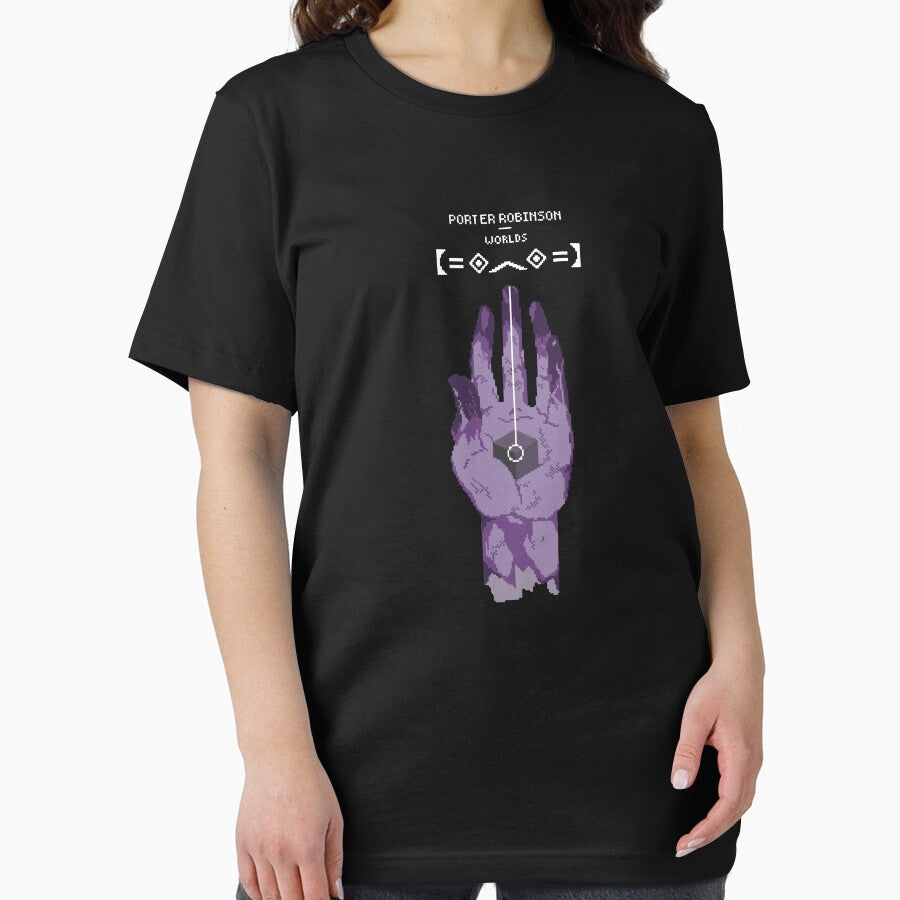 Porter Robinson Worlds Pixel Art Hand by ftamwb