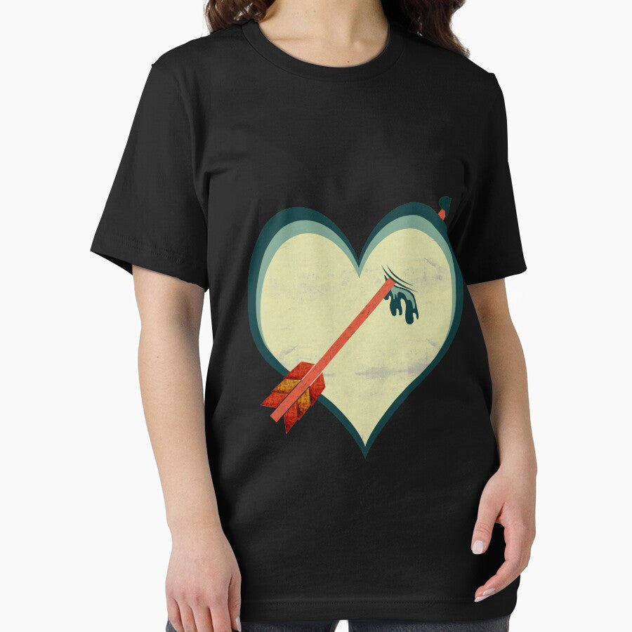 Grunge retro arrow through heart art by Kam-designs