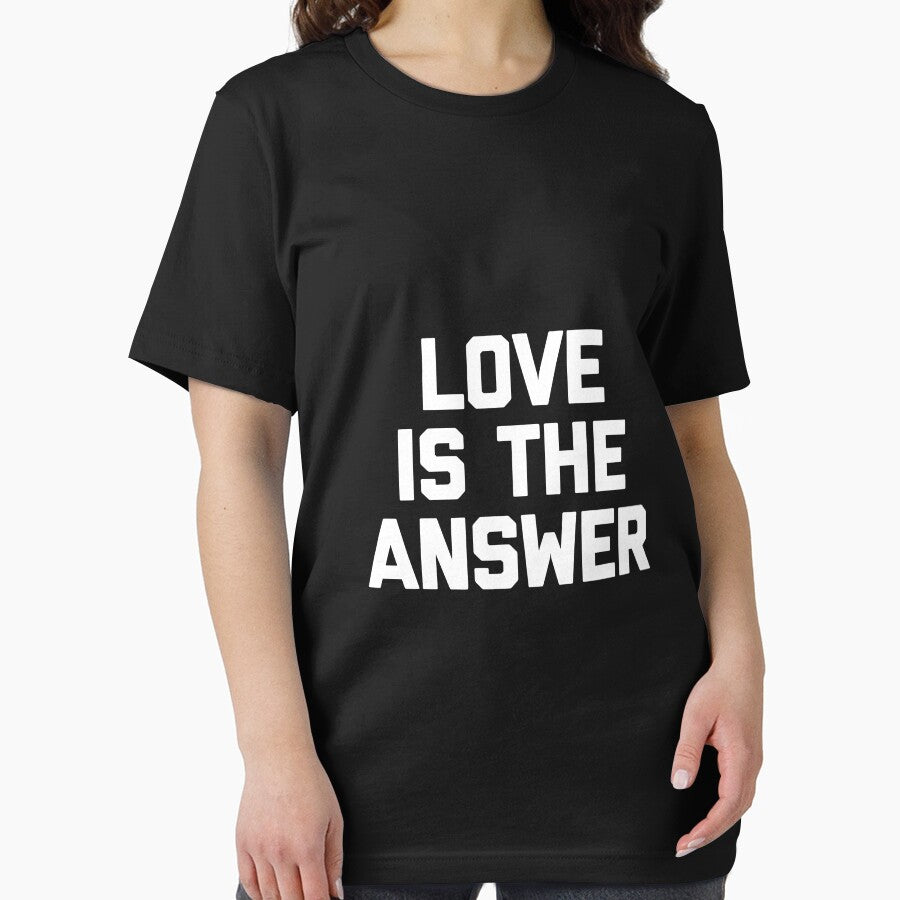 Love Is The Answer T-Shirt Funny Saying Sarcastic Novelty by stierleism