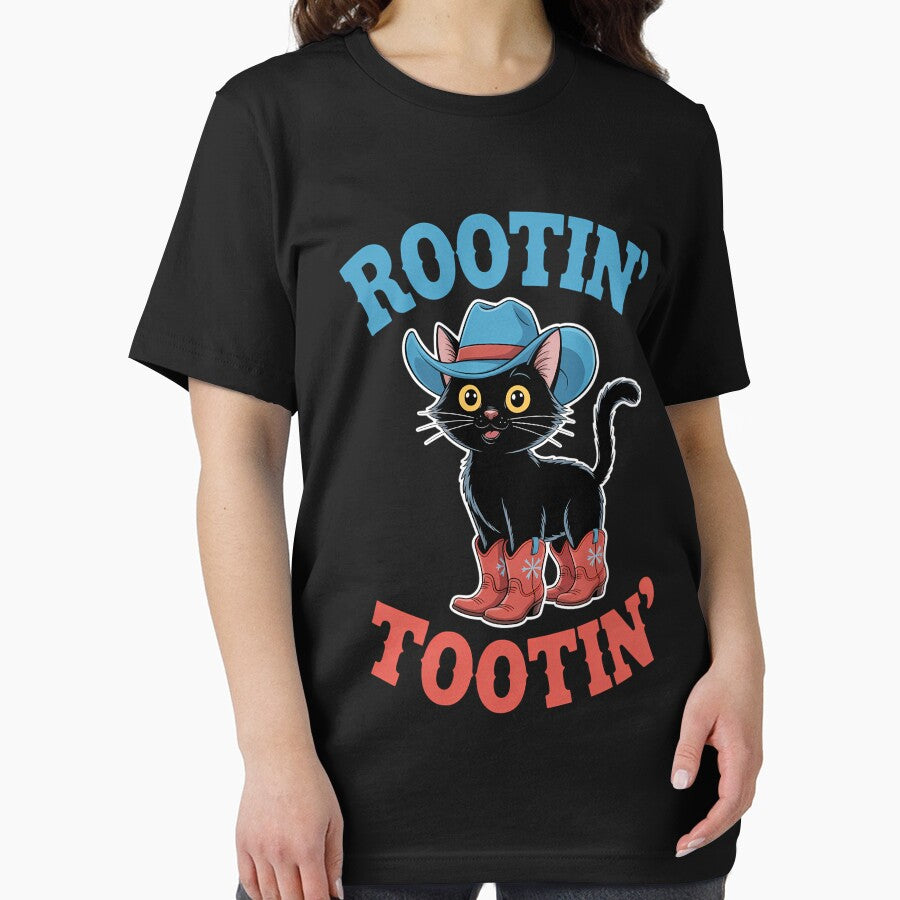 Funny Cowboy Cat Western Cute by WalshDrawnLaugh
