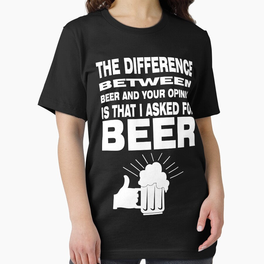 I asked for beer not for your opinion - Funny beer saying. by tillhunter