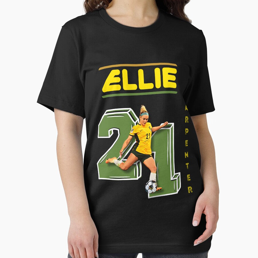 Ellie Carpenter T shirts | Womans Football by LunaLoop