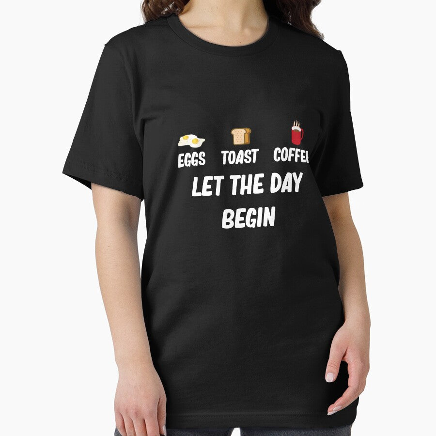 Eggs Toast Coffee Let The Day Begin Funny Breakfast by wtfbba