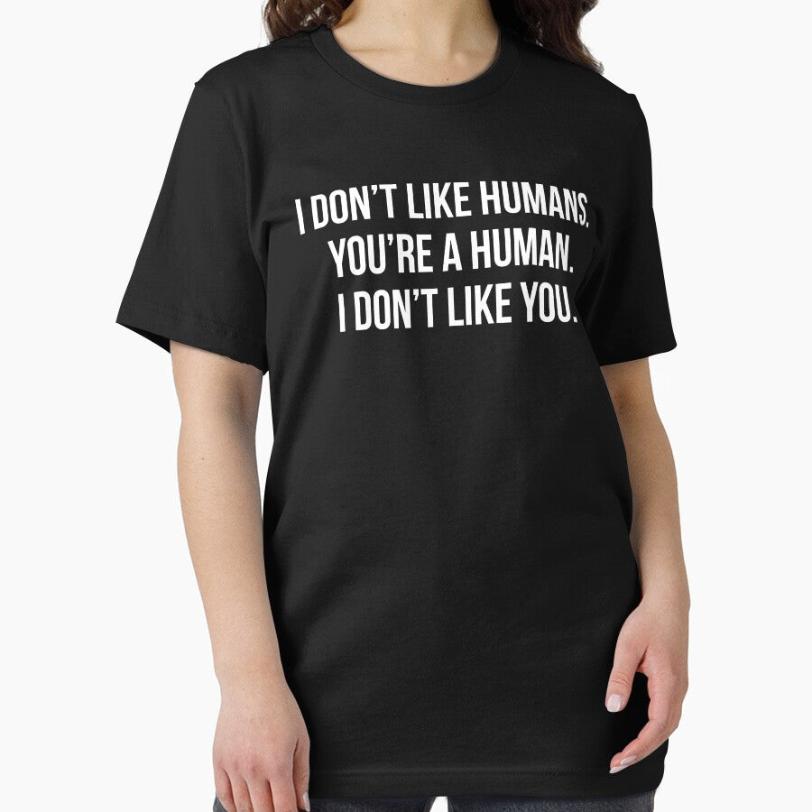 Humans Funny Introvert Quote T-Shirt by zcecmza