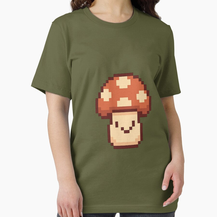 Pixel Mushroom – Cute Retro 8-Bit Forest Design by AddictiveDesign