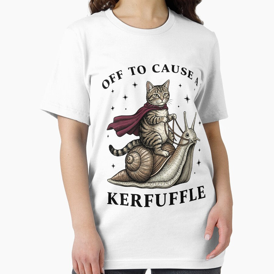 Off to Cause A Kerfuffle Funny Whimsical Cat Meme by FrankIsabel