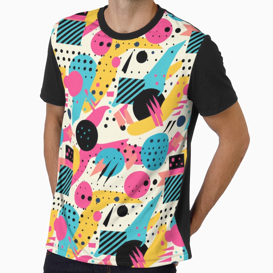 80s pop retro pattern by ddartonline