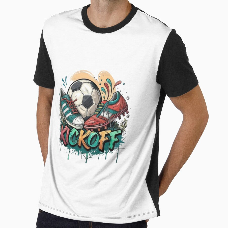 Soccer Kickoff Illustration with Cleats and Ball by Bulk order available