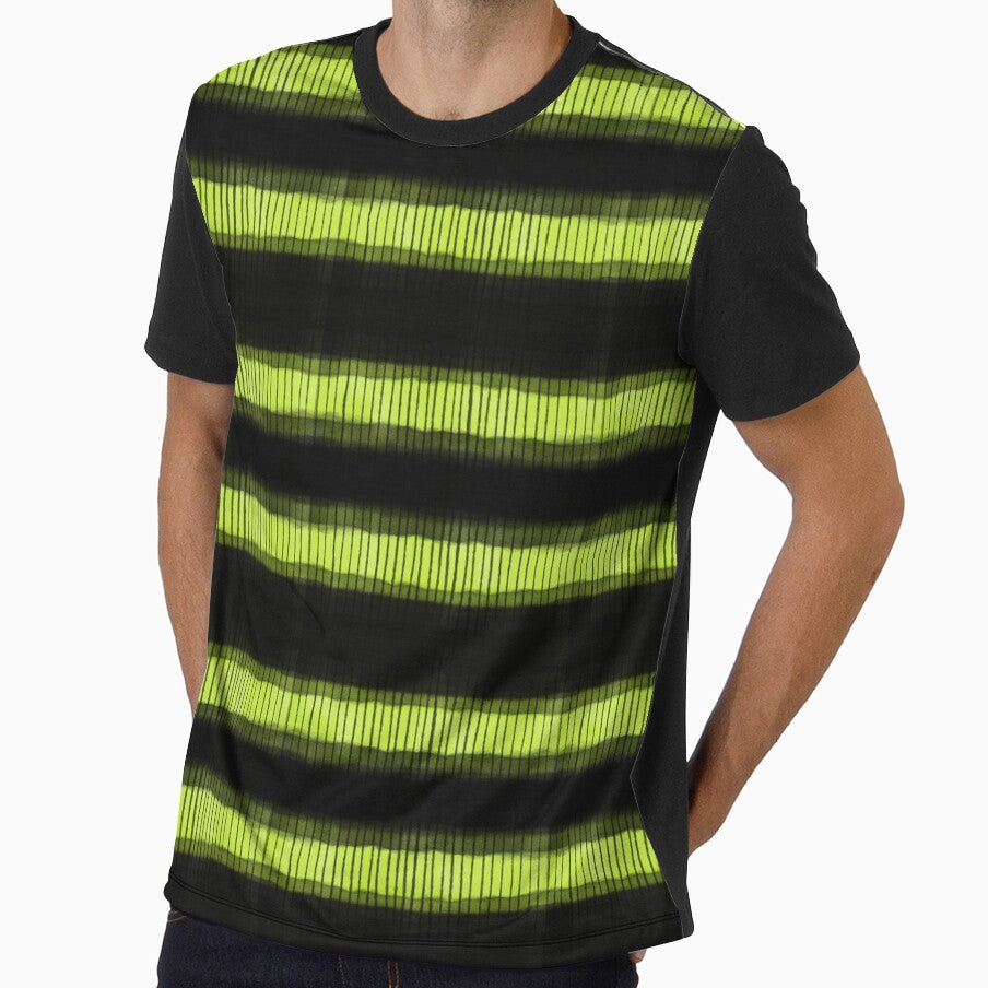 Grunge Stripes in Black and Green by LAEC-Shop