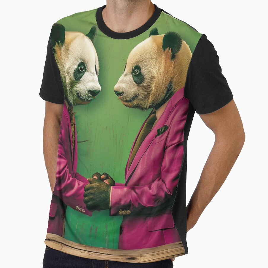 Pandas at the meeting by PixcelStudioB