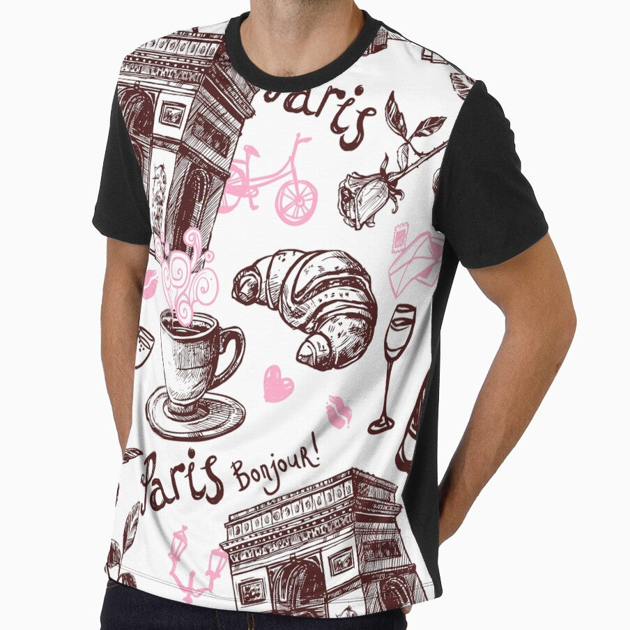 Coffee Lover in Paris – I Love Coffee, Cup of Coffee, Coffee Drinks, Coffee Art, Coffee Lover Gift by trendieprints