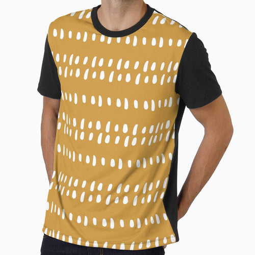 African Spotted Mudcloth, Mustard Yellow, Boho Prints by meggydesigns