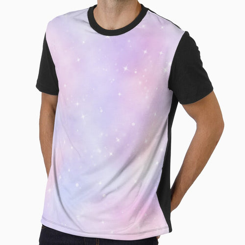 Aesthetic Colorful Pink, Violet and Light Blue Galaxy by ataraxiastore