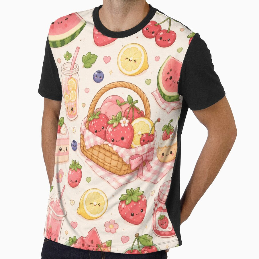 Kawaii Fruit Seamless Pattern | Cute Summer Food Aesthetic by Aramdesing