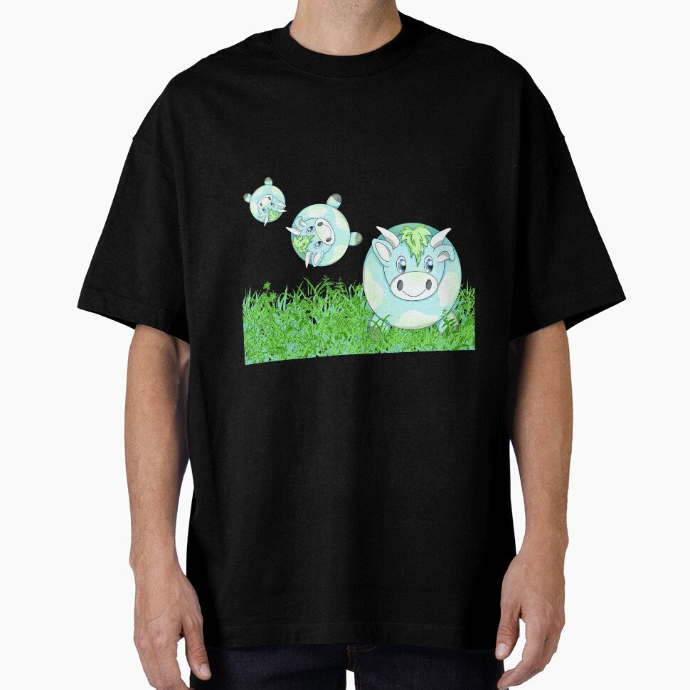 kawaii cow in grass by BeingNow