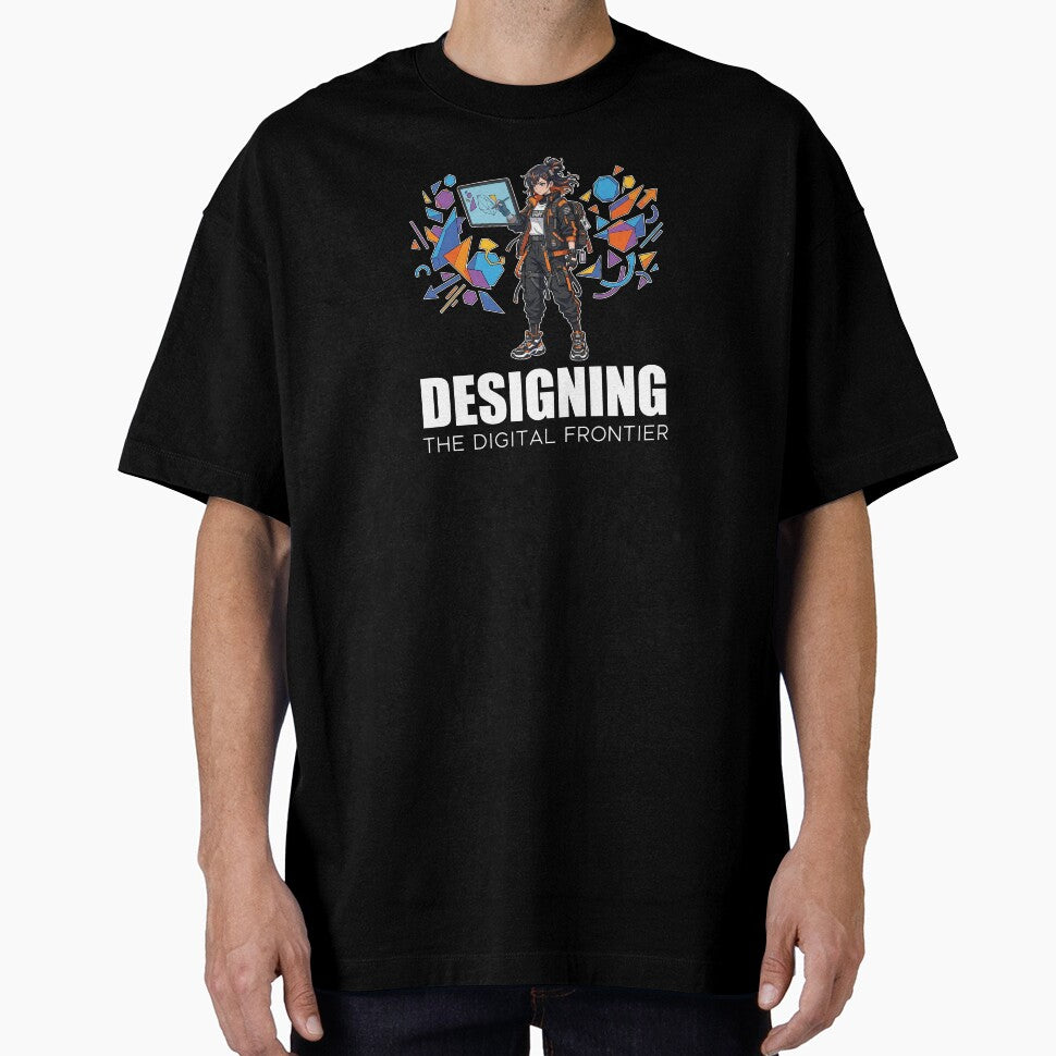 Techwear Graphic Designer - Designing The Digital Frontier Anime by Osmose-Studio ⭐⭐⭐⭐⭐