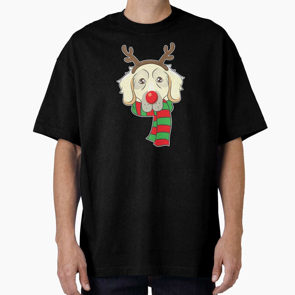 Funny Christmas Dog Xmas Reindeer Golden Retriever Holiday Gift by haselshirt