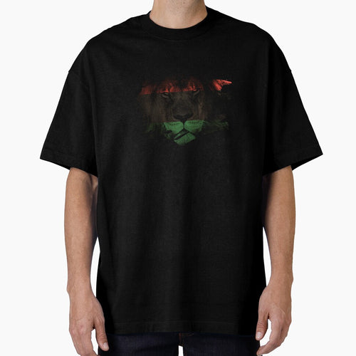 African Lion Flag Paint Splatter by ockshirts